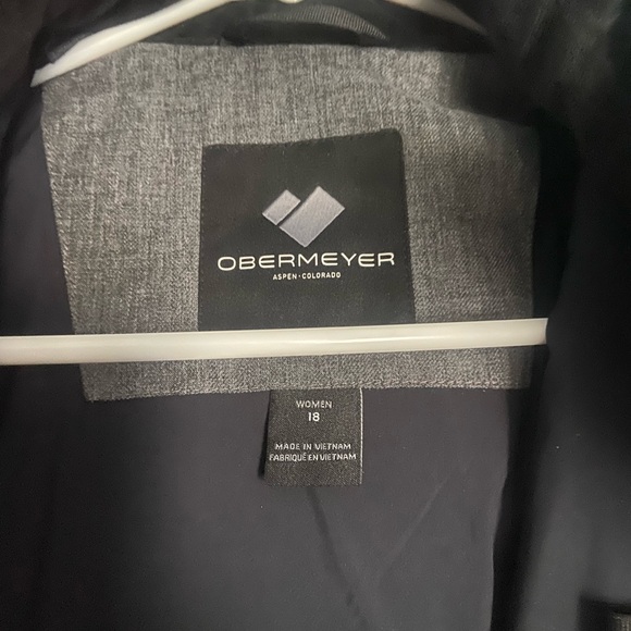 NWT Charcoal Grey Women’s Jacket- Obermeyer Tuscany II Winter Jacket - Picture 5 of 6